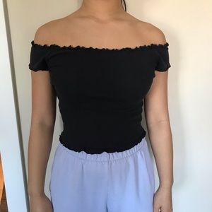 Off the shoulder tee-shirt